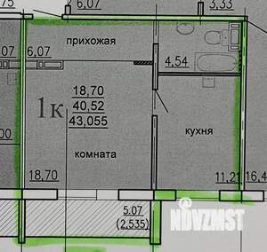 1-к квартира, вторичка, 41м2, 2/10 этаж