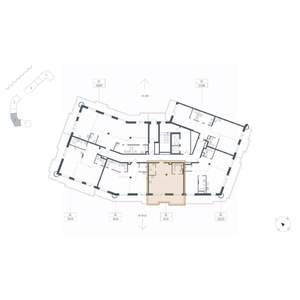 1-к квартира, вторичка, 64м2, 4/9 этаж