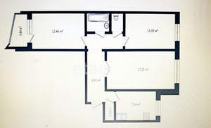 3-к квартира, вторичка, 68м2, 1/10 этаж