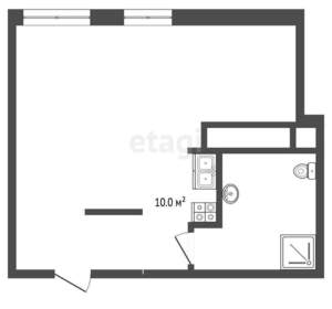 Студия квартира, вторичка, 28м2, 19/20 этаж