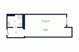 Студия квартира, вторичка, 32м2, 8/10 этаж