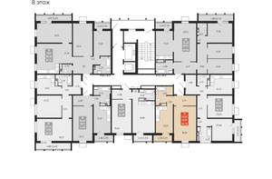 1-к квартира, вторичка, 43м2, 8/15 этаж