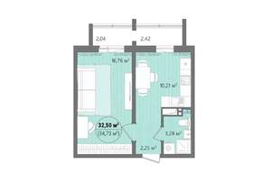 1-к квартира, вторичка, 37м2, 6/16 этаж