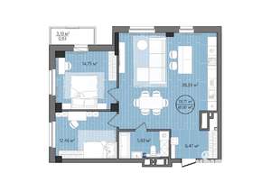 3-к квартира, вторичка, 82м2, 9/24 этаж