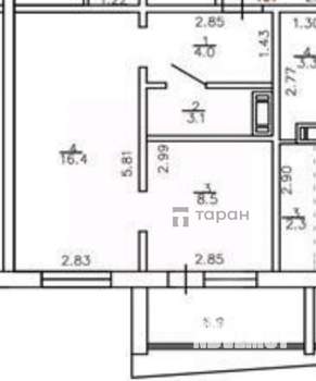 1-к квартира, вторичка, 32м2, 3/10 этаж