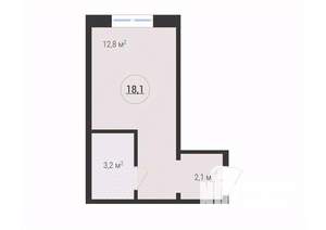 1-к квартира, вторичка, 18м2, 4/10 этаж