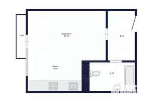 Студия квартира, вторичка, 24м2, 8/10 этаж