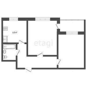 2-к квартира, вторичка, 47м2, 3/9 этаж