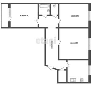 3-к квартира, вторичка, 65м2, 5/9 этаж