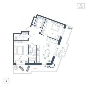 2-к квартира, вторичка, 101м2, 5/9 этаж