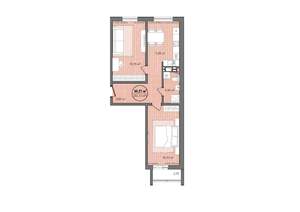 3-к квартира, вторичка, 64м2, 13/13 этаж