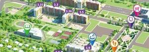 2-к квартира, вторичка, 54м2, 1/10 этаж