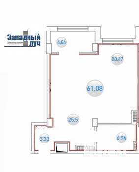 2-к квартира, вторичка, 61м2, 5/23 этаж