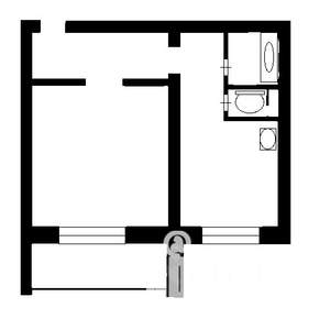 1-к квартира, вторичка, 41м2, 8/10 этаж