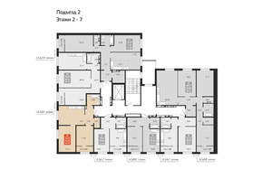 2-к квартира, вторичка, 55м2, 6/10 этаж