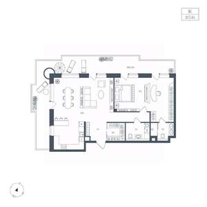 1-к квартира, вторичка, 115м2, 4/8 этаж