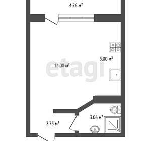 Студия квартира, вторичка, 31м2, 8/18 этаж