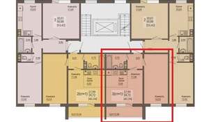 2-к квартира, вторичка, 42м2, 6/10 этаж