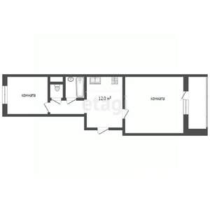 2-к квартира, вторичка, 45м2, 8/10 этаж