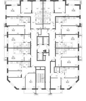 2-к квартира, вторичка, 67м2, 27/30 этаж