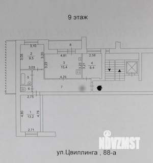 3-к квартира, вторичка, 62м2, 9/10 этаж
