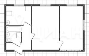 2-к квартира, вторичка, 44м2, 4/5 этаж