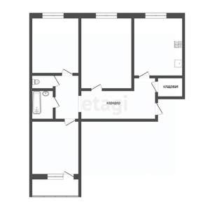 3-к квартира, вторичка, 66м2, 6/9 этаж