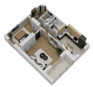 2-к квартира, вторичка, 54м2, 14/18 этаж