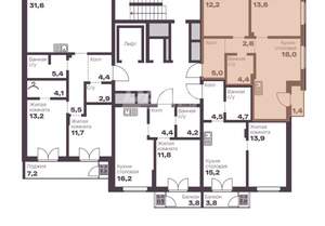 3-к квартира, строящийся дом, 56м2, 3/8 этаж