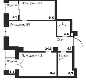 2-к квартира, вторичка, 71м2, 8/29 этаж
