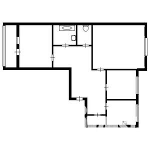 3-к квартира, вторичка, 64м2, 8/10 этаж