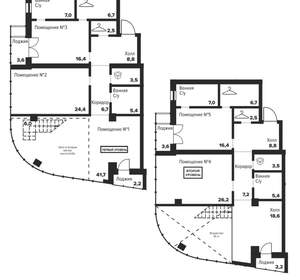 4-к квартира, вторичка, 234м2, 26/29 этаж