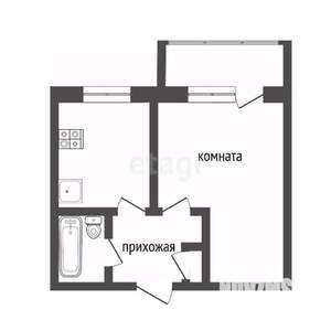 1-к квартира, вторичка, 22м2, 6/9 этаж