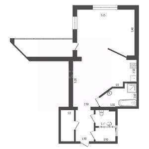 Студия квартира, вторичка, 77м2, 3/10 этаж