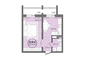 1-к квартира, вторичка, 38м2, 5/16 этаж