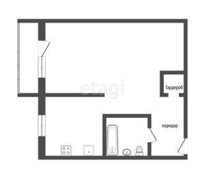 1-к квартира, вторичка, 30м2, 5/5 этаж