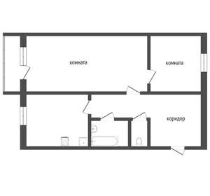 2-к квартира, вторичка, 45м2, 3/5 этаж