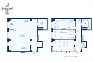 1-к квартира, вторичка, 82м2, 2/23 этаж
