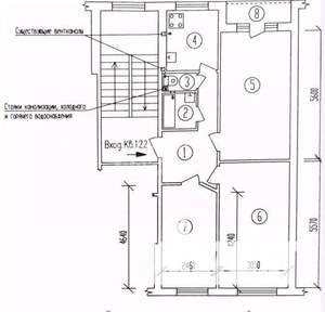 3-к квартира, вторичка, 63м2, 5/5 этаж