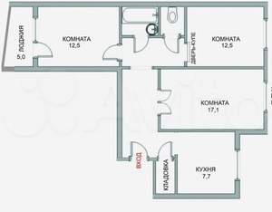 3-к квартира, вторичка, 68м2, 7/10 этаж
