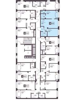 2-к квартира, вторичка, 57м2, 16/17 этаж