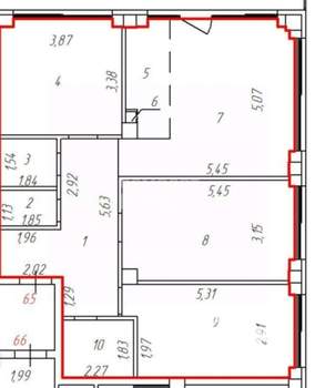 2-к квартира, вторичка, 96м2, 10/32 этаж