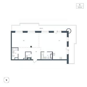 1-к квартира, вторичка, 119м2, 6/10 этаж