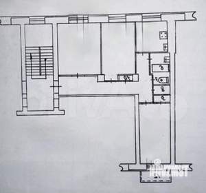 3-к квартира, вторичка, 80м2, 4/6 этаж