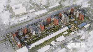 2-к квартира, строящийся дом, 58м2, 9/16 этаж