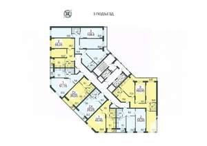 2-к квартира, вторичка, 55м2, 11/25 этаж