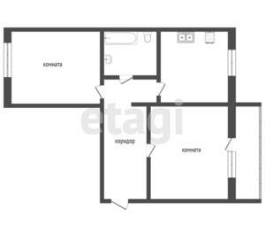 2-к квартира, вторичка, 54м2, 7/10 этаж