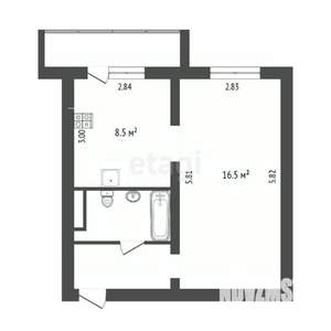 1-к квартира, вторичка, 32м2, 4/10 этаж