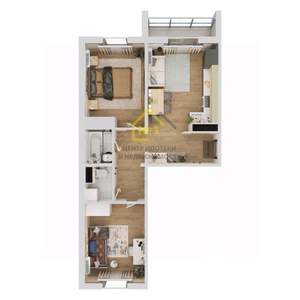 2-к квартира, вторичка, 57м2, 9/10 этаж