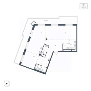 2-к квартира, вторичка, 143м2, 3/10 этаж